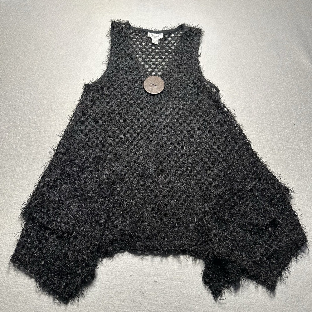 Emma G Womens Sweater Vest Size Large